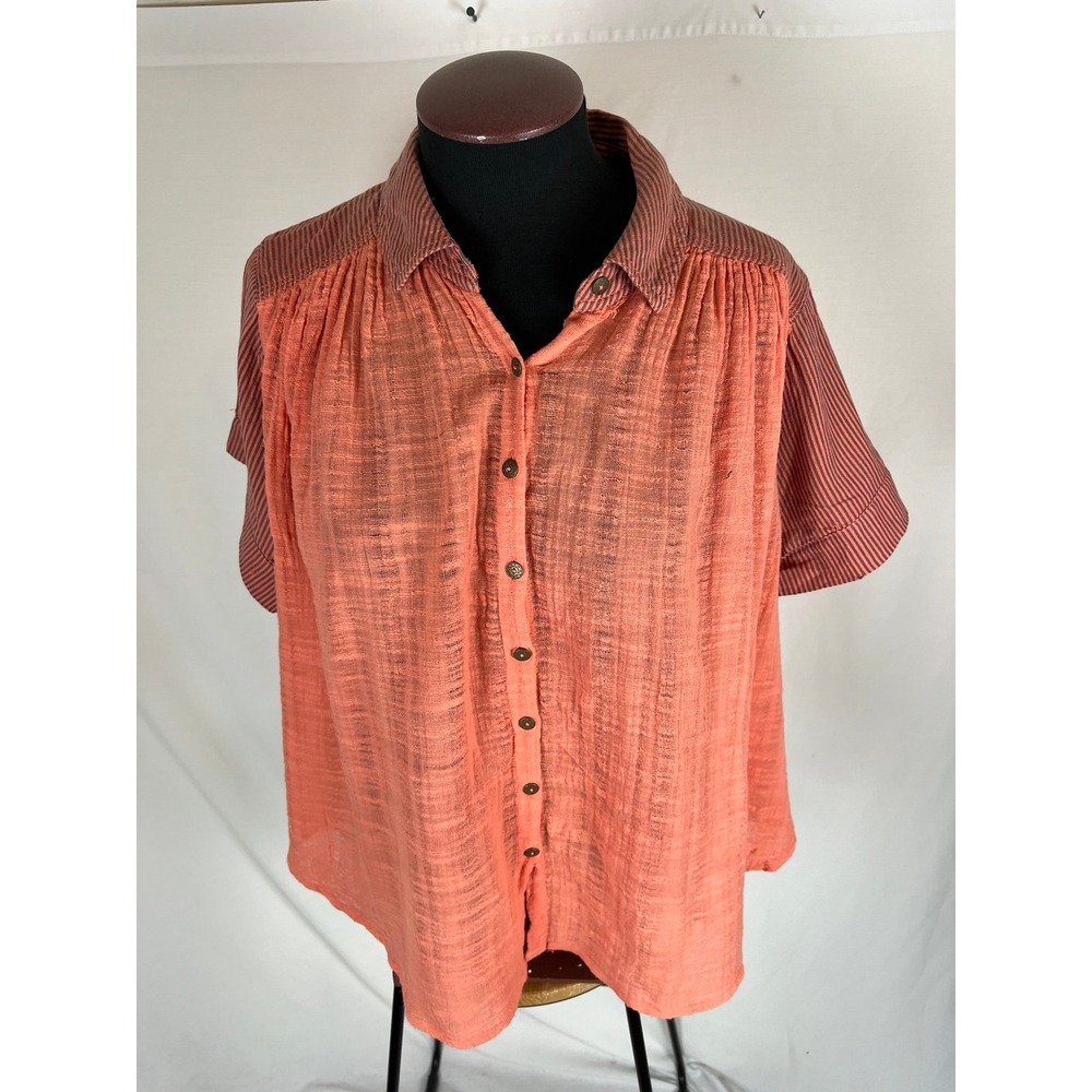 Free People 100% cotton top size large